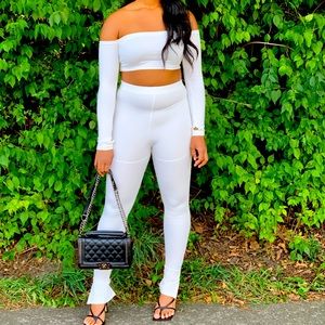 White two piece set